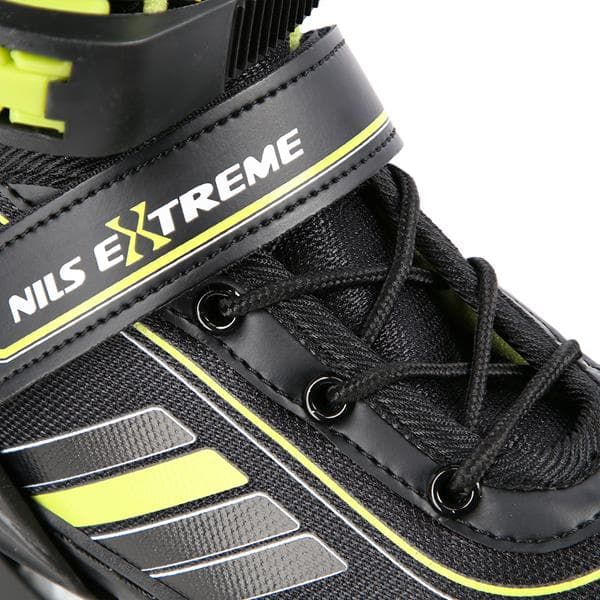 NH18191 2in1 BLACK-LIME KOKO M(34-38) LUISTINTERÄT MITAT PL. HOCKEY NILS EXTREME