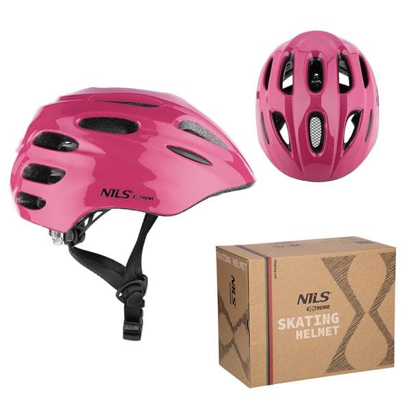 MTW01 LED PINK STØRRELSE XS (43-49 cm) NILS EXTREME HJELM