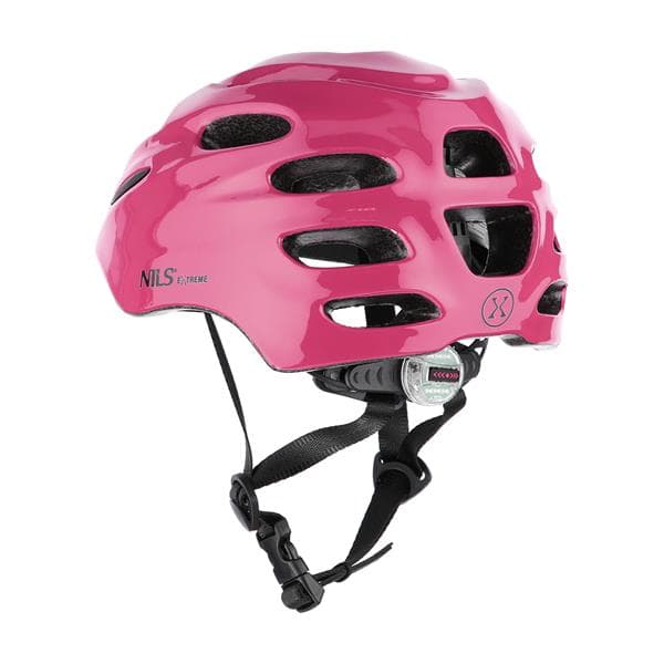 MTW01 LED PINK STØRRELSE XS (43-49 cm) NILS EXTREME HJELM