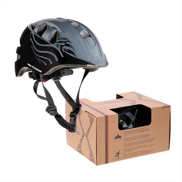 MTW08 SORT STØRRELSE S (51-57CM) BØRNEHJELM NILS EXTREME