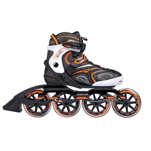 INLINESKIDSKOR NILS EXTREME NA1060S SVART-ORANGE STORLEK 40