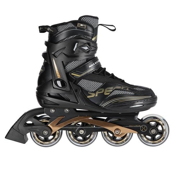 INLINESKIDSKOR NILS EXTREME NA2150 SVART-GULD STORLEK 42