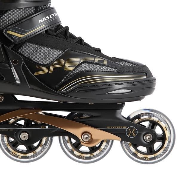 INLINESKIDSKOR NILS EXTREME NA2150 SVART-GULD STORLEK 42