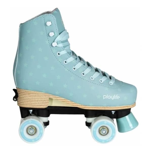 Roller Quad junior justerbara PLAYLIFE Classic Blue Sky 27-30 Vit