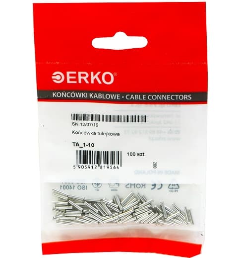 Eristämätön holkkiliitin TA 1/10 ERKO 100kpl