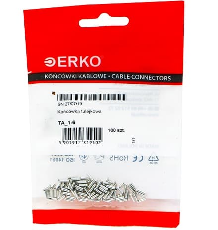Eristämätön holkkiliitin TA 1/6 ERKO 100kpl