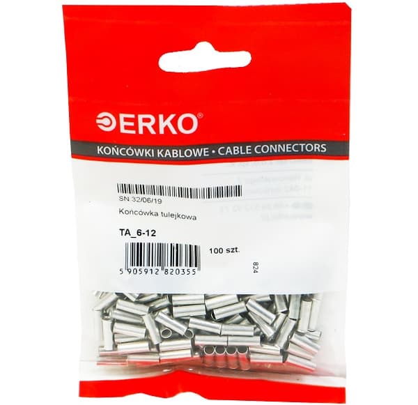 Uisoleret muffeklemme TA 6/12 ERKO 100stk