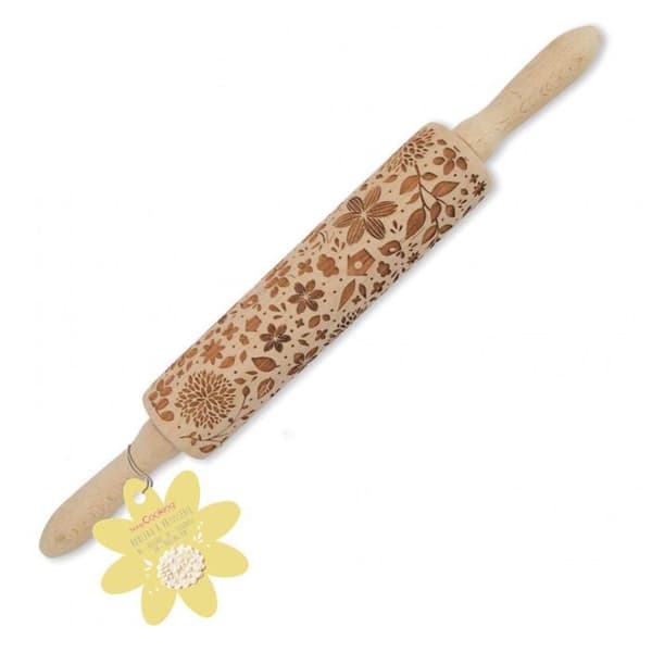 Träkavel 39 cm med naturtryck
