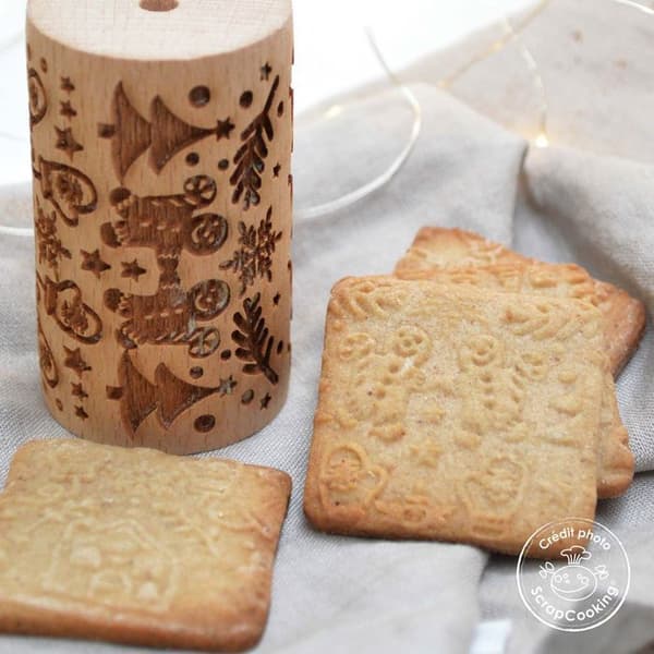Mini träkavel - pepparkaksgubbe