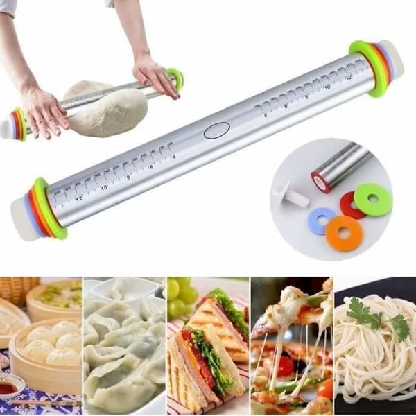 Kavel Kavel Justerbar Kavel Rostfritt stål med 4 justerbara tjockleksringar och