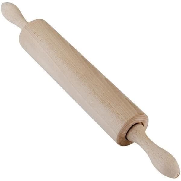 Kavlingspinne - METALTEX - Trämodell - Ø5.5cm - Rörliga handtag - Längd 42cm