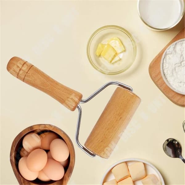 Kavel för bakverk och pizzor Baker Rulle Kökstillbehör i trä för ugn (Stil 4)
