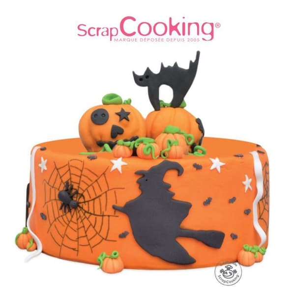 Rullt orange sockerpasta Ø 36 cm - 430 g