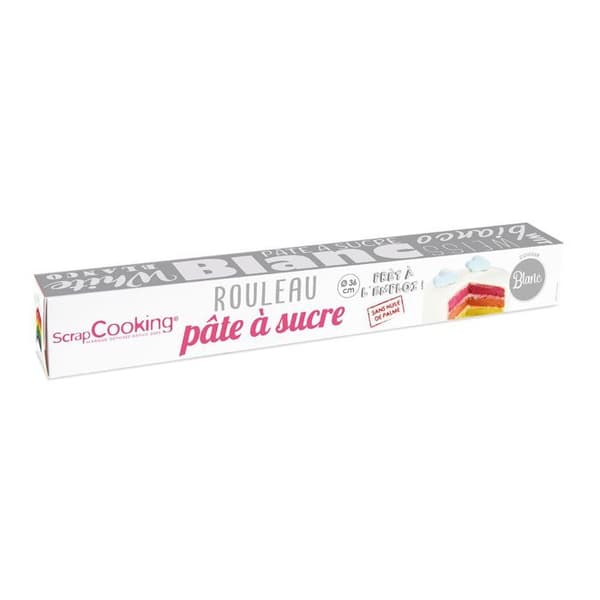 Rulle av vit sockermassa 430 g