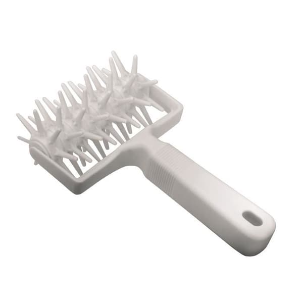Plastikrulle med hål i degen - IBILI - Dimensioner 12 x 20 CM - Vit - Plastikrulle med hål i degen