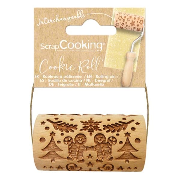 Mini träkavel - pepparkaksgubbe