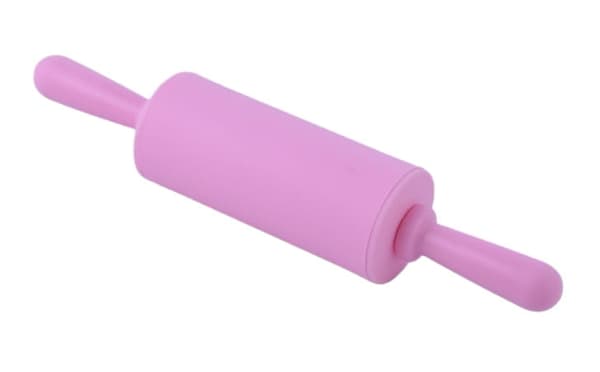 Silikoninen kaulin pieni vaaleanpunainen 22cm