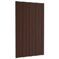 Pikkukuva 4 / 8: vidaXL Kattopaneeli 36 kpl galvanoitu teräs ruskea 80x45 cm -  Kattopaneelit