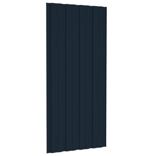 vidaXL tagplader 36 stk. 100x45 cm galvaniseret stål antracitgrå -  Tagbeklædning