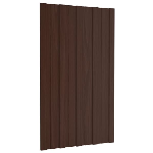 Tagbeklædning - Living tagplader 36 stk. 80x45 cm galvaniseret stål brun
