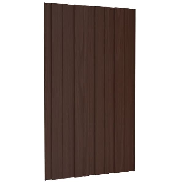 Tagbeklædning - Living tagplader 36 stk. 80x45 cm galvaniseret stål brun