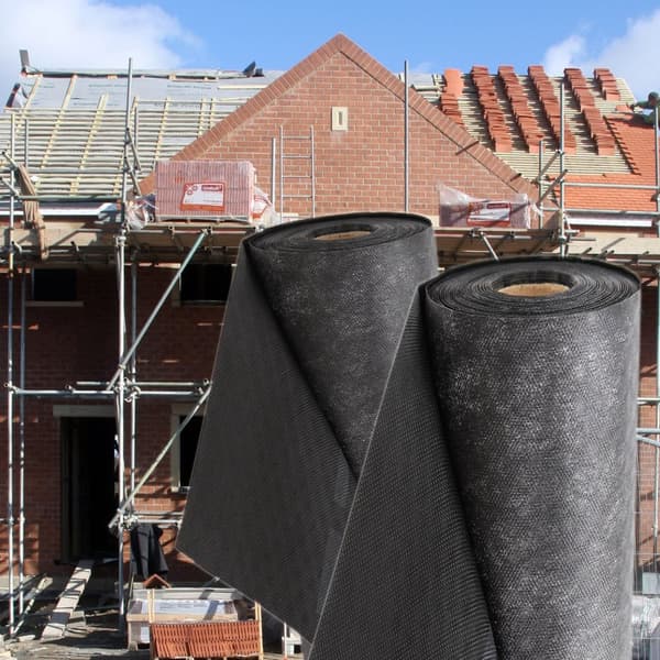 150 m² underlag Formsättningsmembran Takmembran Takunderlag 130 g 1,5 m brett