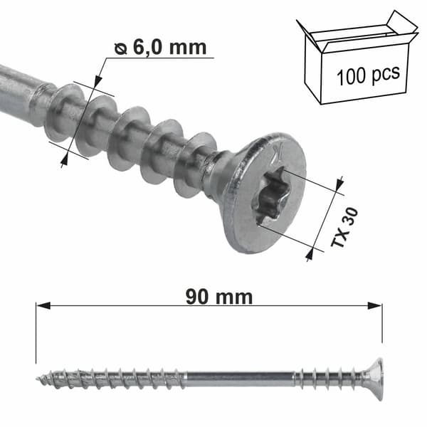 WKSS-60090-B afstandsskruer