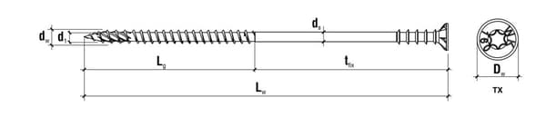 WKSS-60080-B afstandsskruer