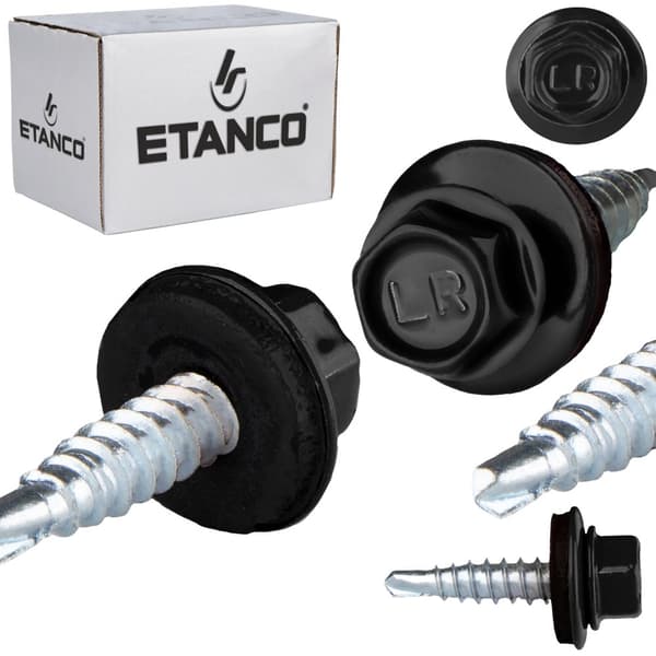 Landmandsskruer GTO2 Z14 4,8x20mm RAL 9005