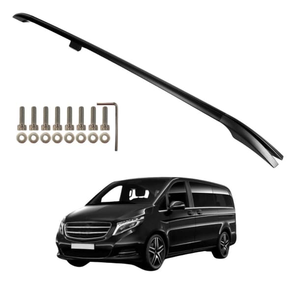 Kattotelineet MERCEDES W639 W447 VITO VIANO EXTRA PITKÄ L3 MUSTA