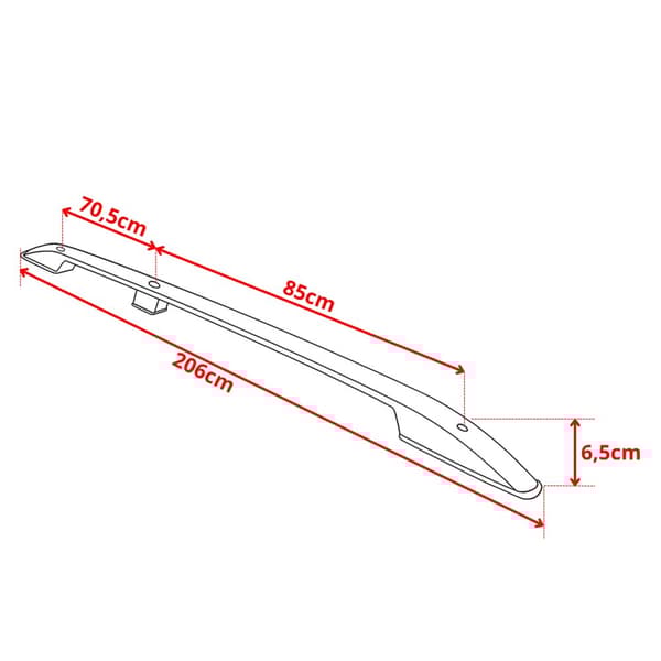 Kattotelineet VIVARO EXPERT PROACE JUMPY ZAFIRA LIFE SCUDO STANDARD L2