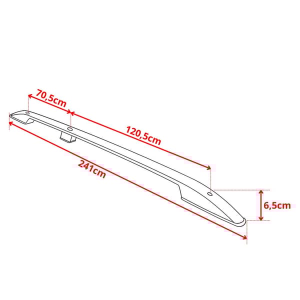 Kattotelineet VIVARO EXPERT PROACE JUMPY ZAFIRA LIFE SCUDO LONG L3