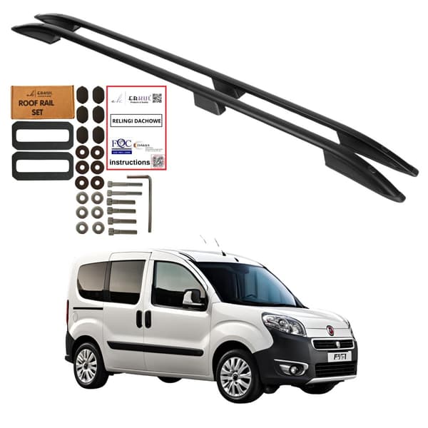 Kattotelineet FIAT DOBLO MAXI PITKÄ VUOSISTA 2010-2022 MUSTA
