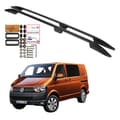 Pikkukuva 1 / 11: Kattotelineet VOLKSWAGEN TRANSPORTER CARAVELLE T5 T6 LYHYT MUSTA