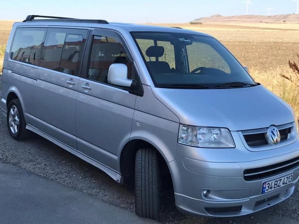 VOLKSWAGEN TRANSPORTER T5 T6 LONG L2 MUSTA kattotelineet, integroidut