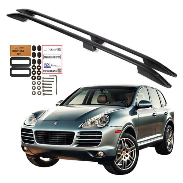 Kattotelineet PORSCHE CAYENNE SUV 2003-2010 MUSTA