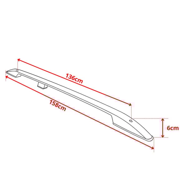 Kattotelineet MERCEDES-BENZ CITAN W415 L1 LYHYT 2012-2021