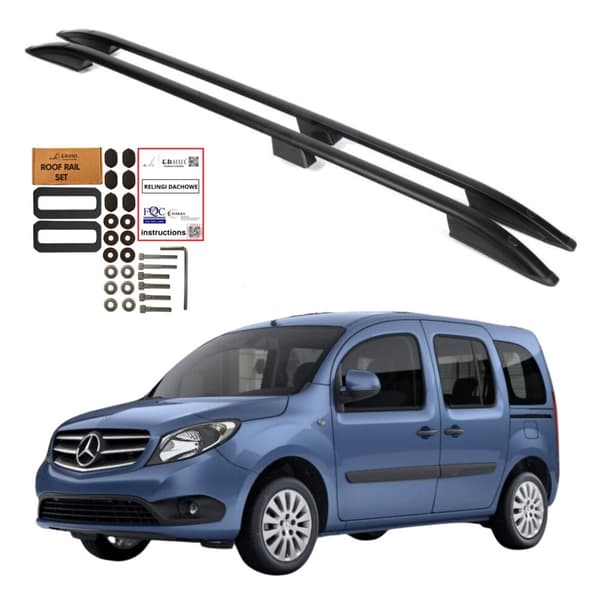 Kattotelineet MERCEDES-BENZ CITAN W415 L2 LONG 2012-2021 MUSTA