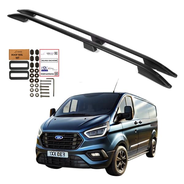 Tagbøjler FORD TRANSIT CUSTOM LANG fra 2012 FARVE SORT