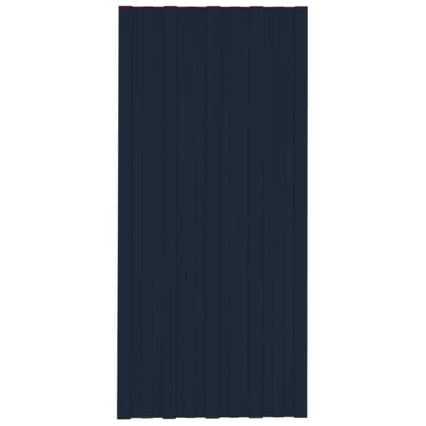 Takprofiler 12 st galvaniserat stål antracit 100x45 cm