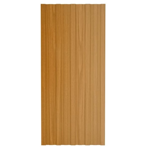 Takprofiler 12 st galvaniserat stål ljust trä 100x45 cm