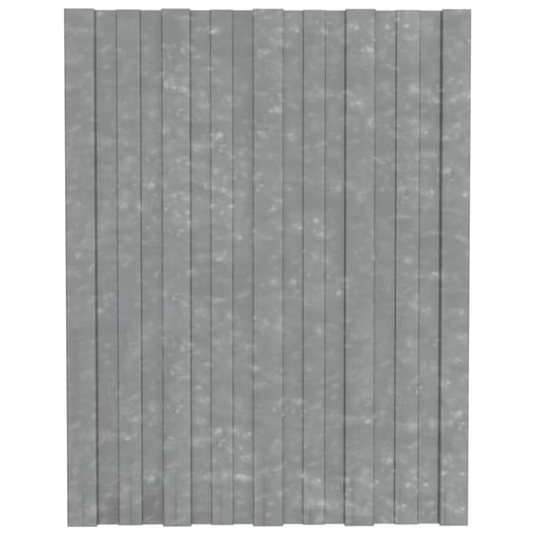 Takprofiler 36 st galvaniserat stål silver 60x45 cm