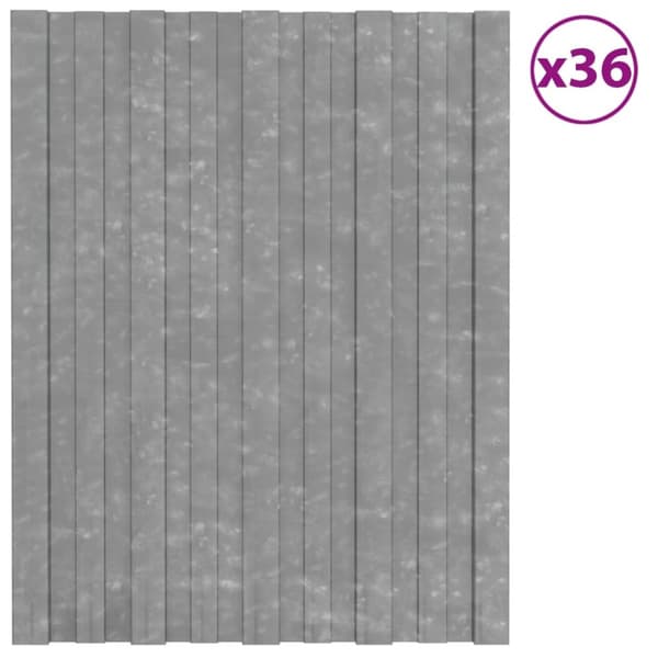 Takprofiler 36 st galvaniserat stål silver 60x45 cm