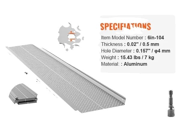 Gitterbeskyttelse, Holdbart Aluminium, Effektiv Bladbeskyttelse,6in52stk