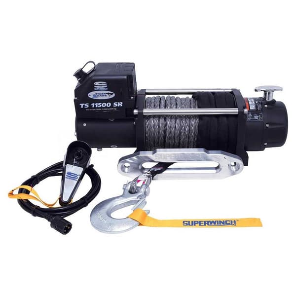 Superwinch Stålkabel Elektrisk Spil Tiger Shark 9500 4309 Kg 12v  529 x 160 x 235 mm
