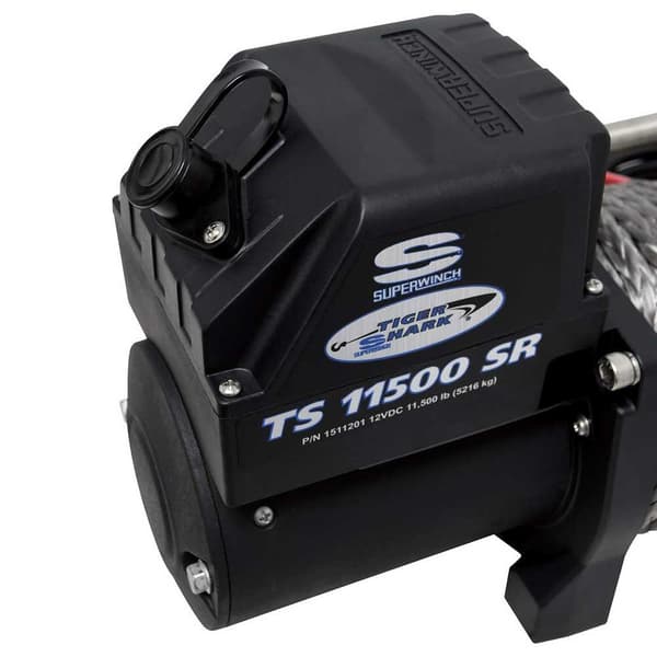 Superwinch Stålkabel Elektrisk Spil Tiger Shark 9500 4309 Kg 12v  529 x 160 x 235 mm