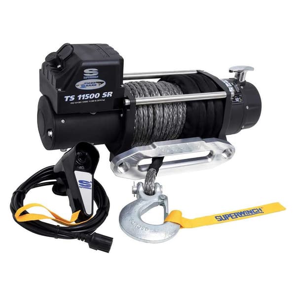 Superwinch Stålkabel Elektrisk Spil Tiger Shark 9500 4309 Kg 12v  529 x 160 x 235 mm