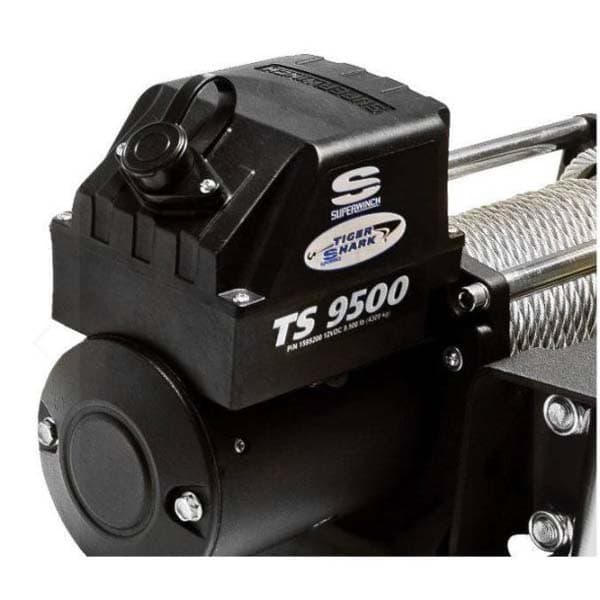 Superwinch Syntetisk Reb Elektrisk Spil Tiger Shark 9500 4309kg 12v Søvfarvet 529 x 160 x 235 mm