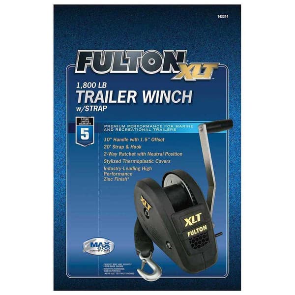 Wesbar Speed Winch Xlt Series Single 1800 Pund Svart