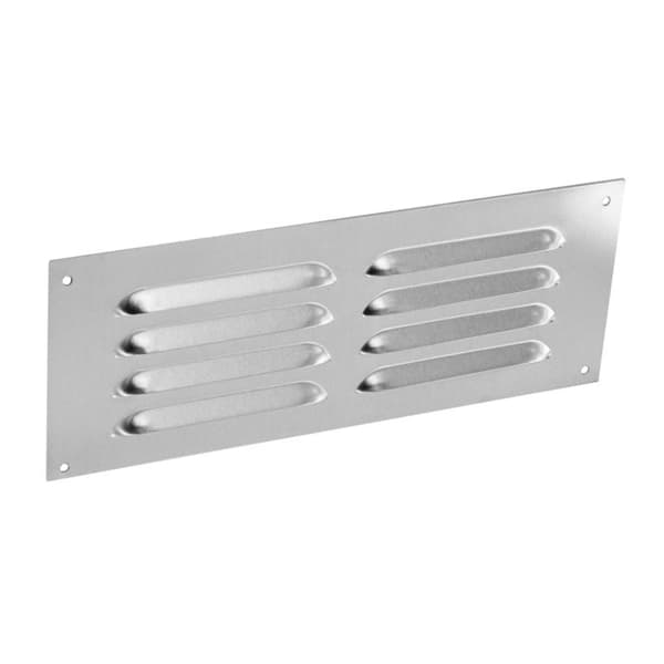 Securit Aluminium Slotted Louvre Vent Silver 9in x 3in